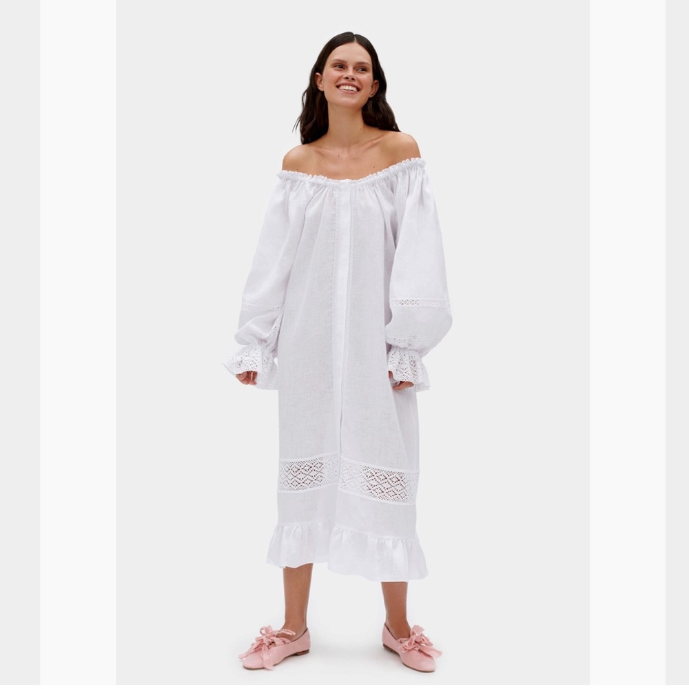 SLEEPER Paloma Linen Dress - ONESIZE